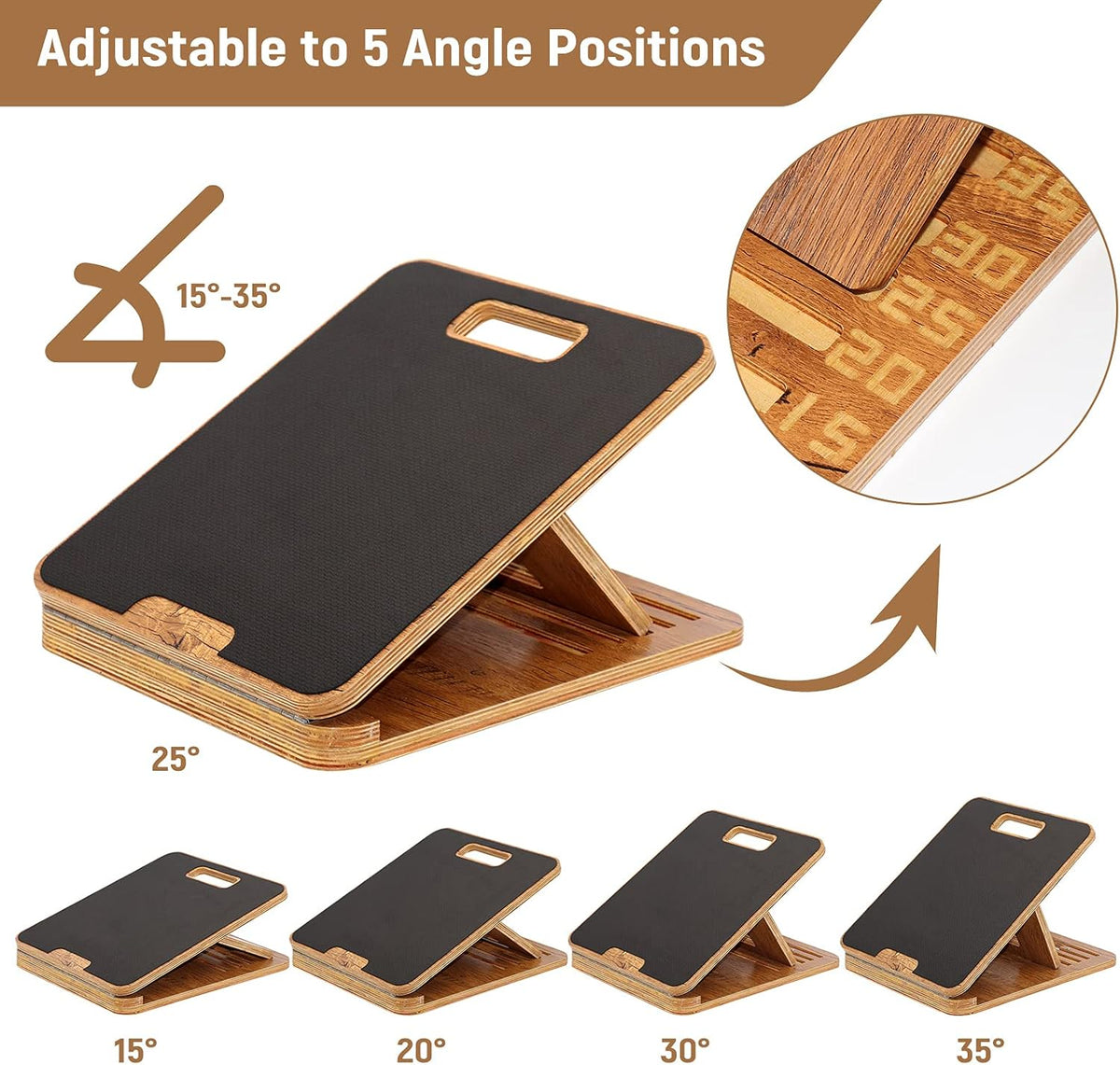 Adjustable Wooden Slant Board V514