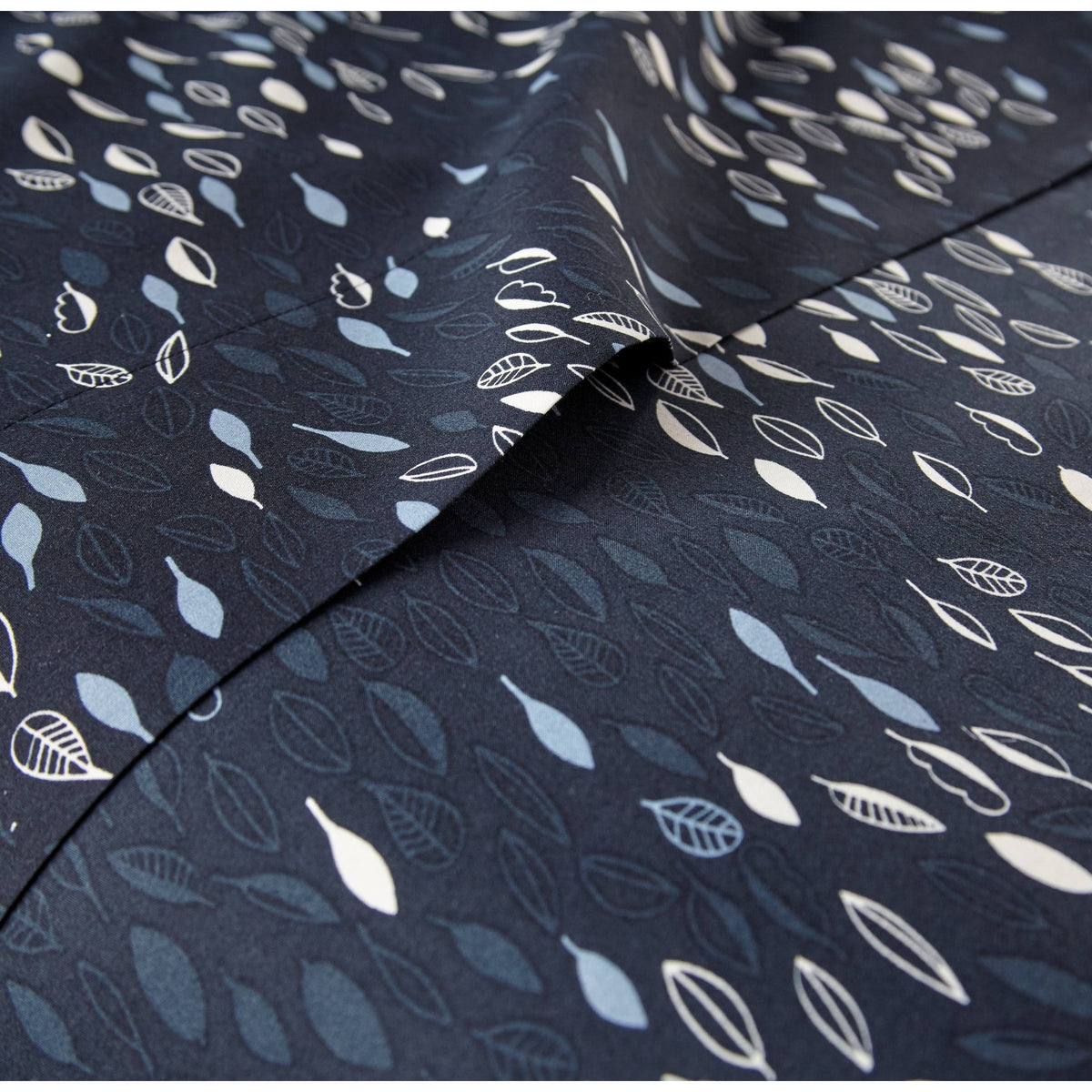 Blue 4-Piece Printed Bed Sheet Set G418842