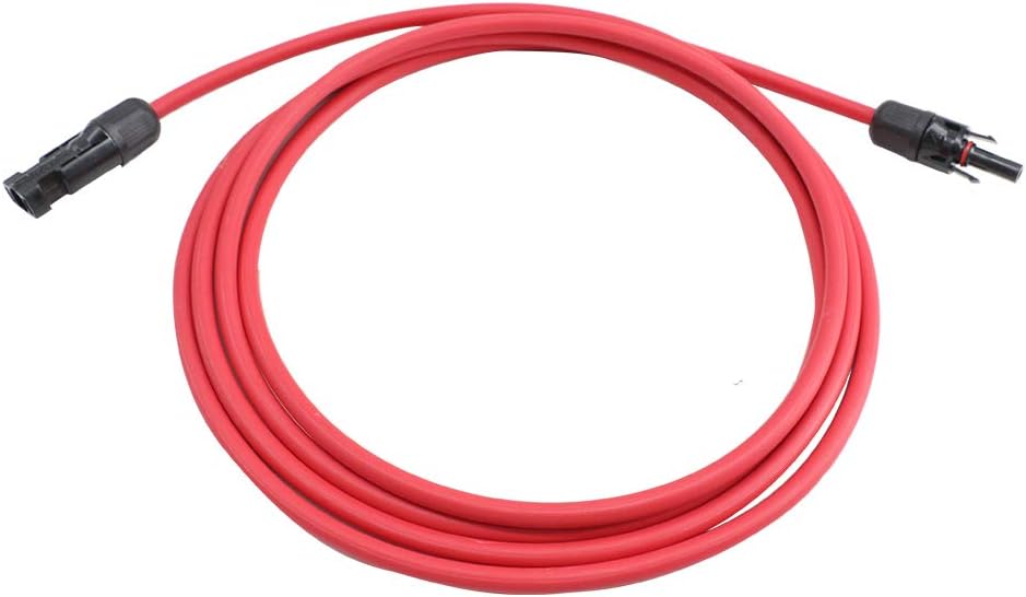 10 AWG 50 Feet Solar Extension Cable with Female and Male Connector D644