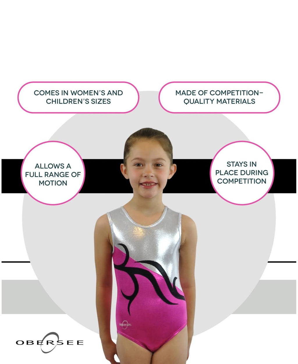 Pink Gymnastics Leotard B3948