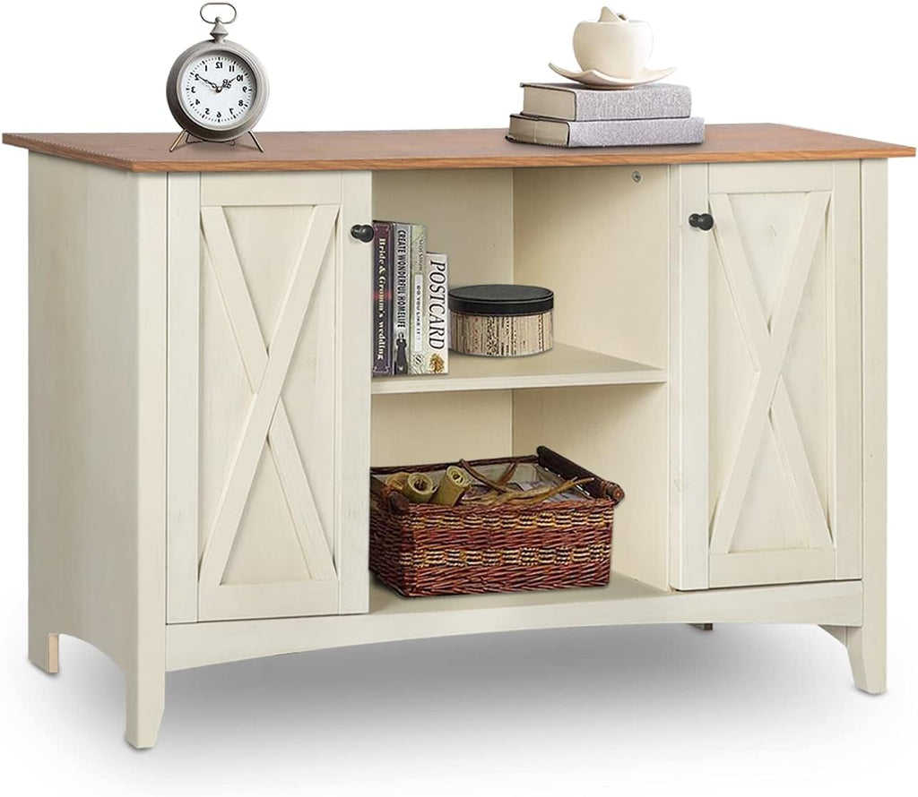 Brown Accent Cabinet with Doors and Adjustable Shelves H5461