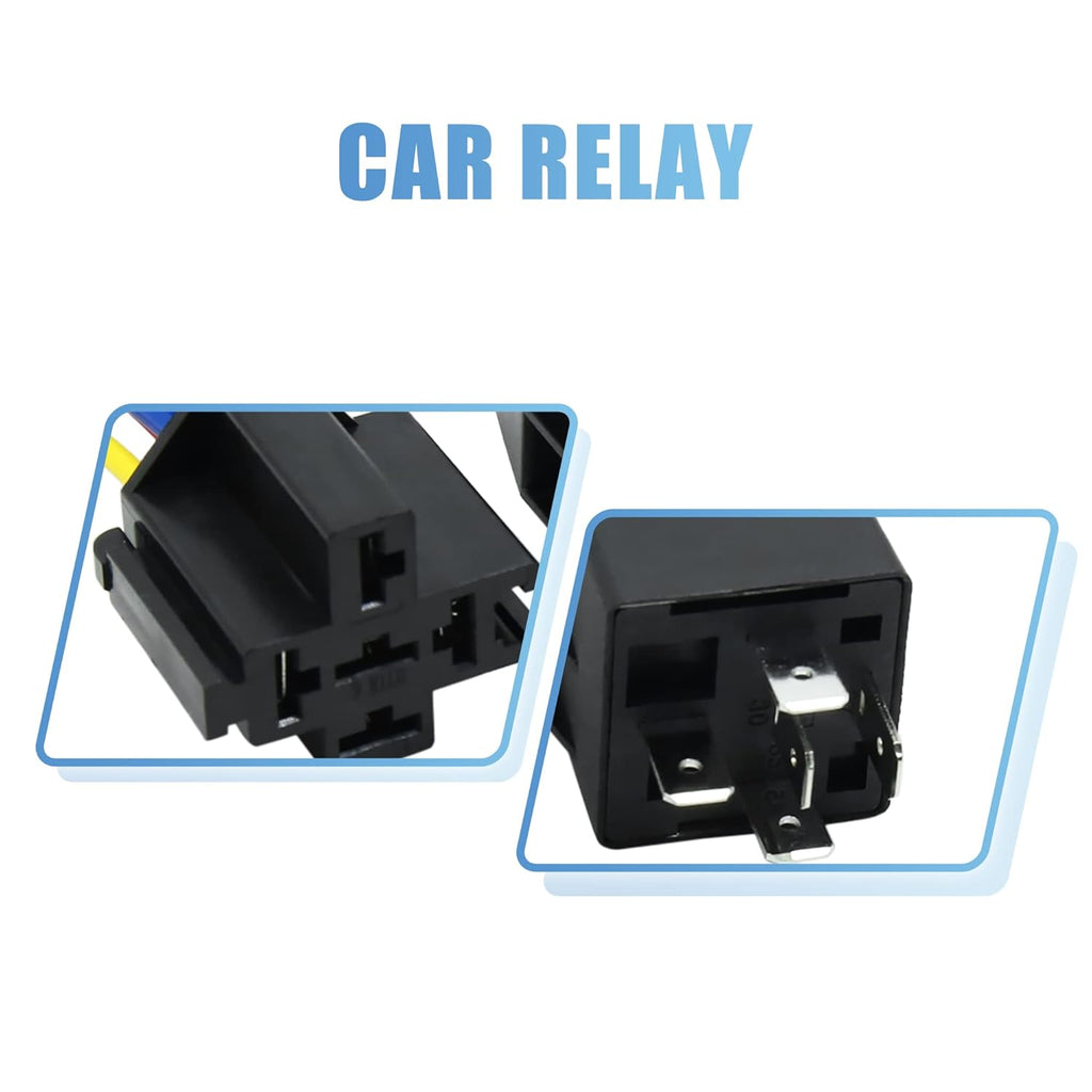 3pcs 5 Pin DC 36V 40A Car Fuse Relay Switch with Harness S1821