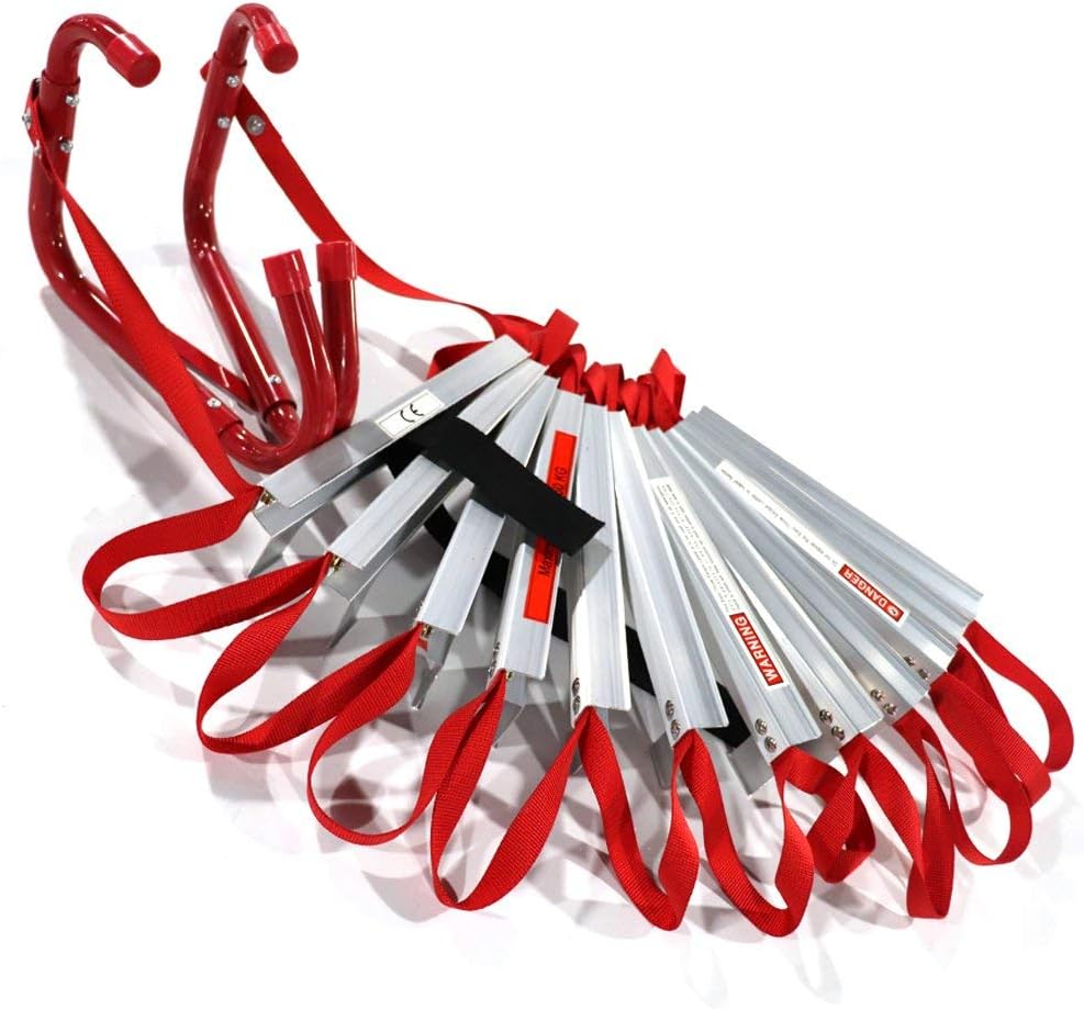 2 Story Fire Escape Ladder with Anti-Slip Rungs F52494