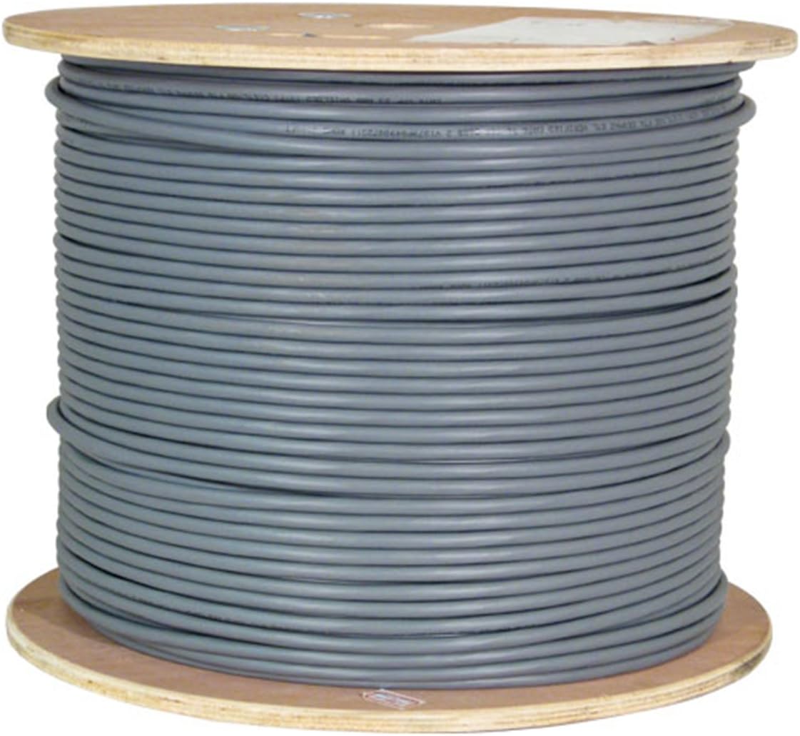 White Cat6A Shielded 23AWG Bare Copper 1000ft Ethernet Cable A496