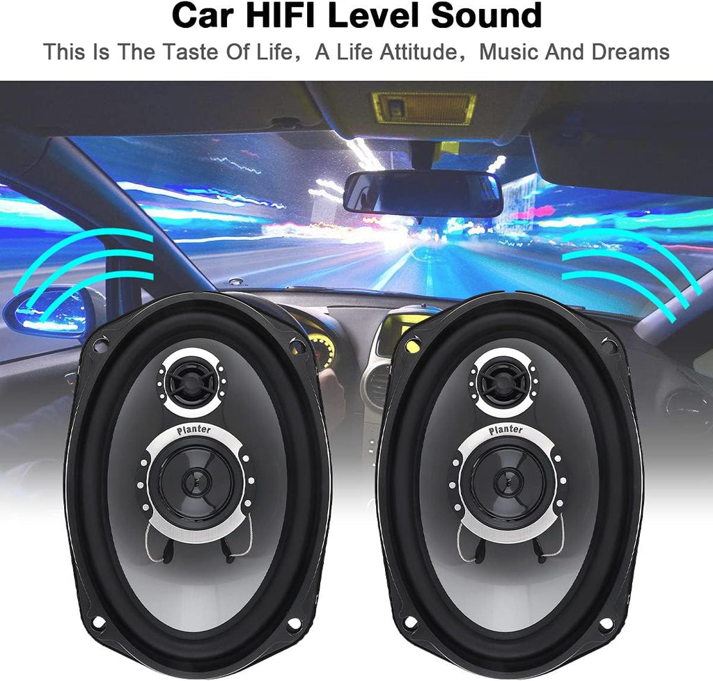 6x9 Inch 2 Way Car Stereo Speakers Pair F684977