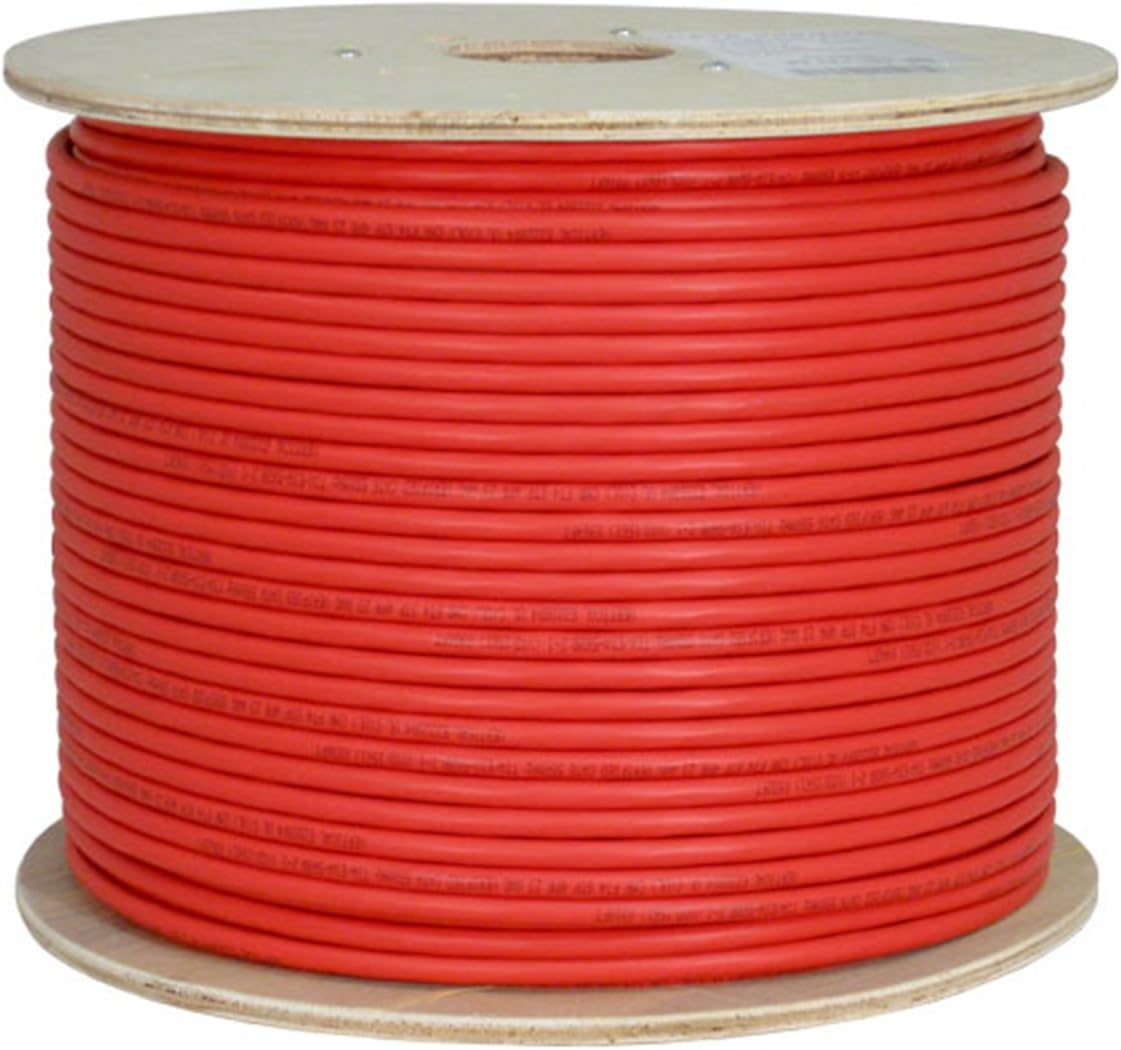 White Cat6A Shielded 23AWG Bare Copper 1000ft Ethernet Cable A496