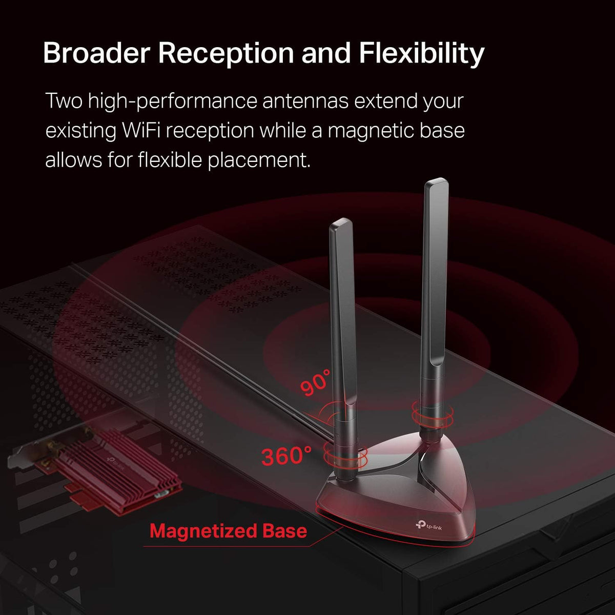 WiFi 6 AX3000 PCIe WiFi Card, Bluetooth 5.0, Dual Band Wireless Adapter P509