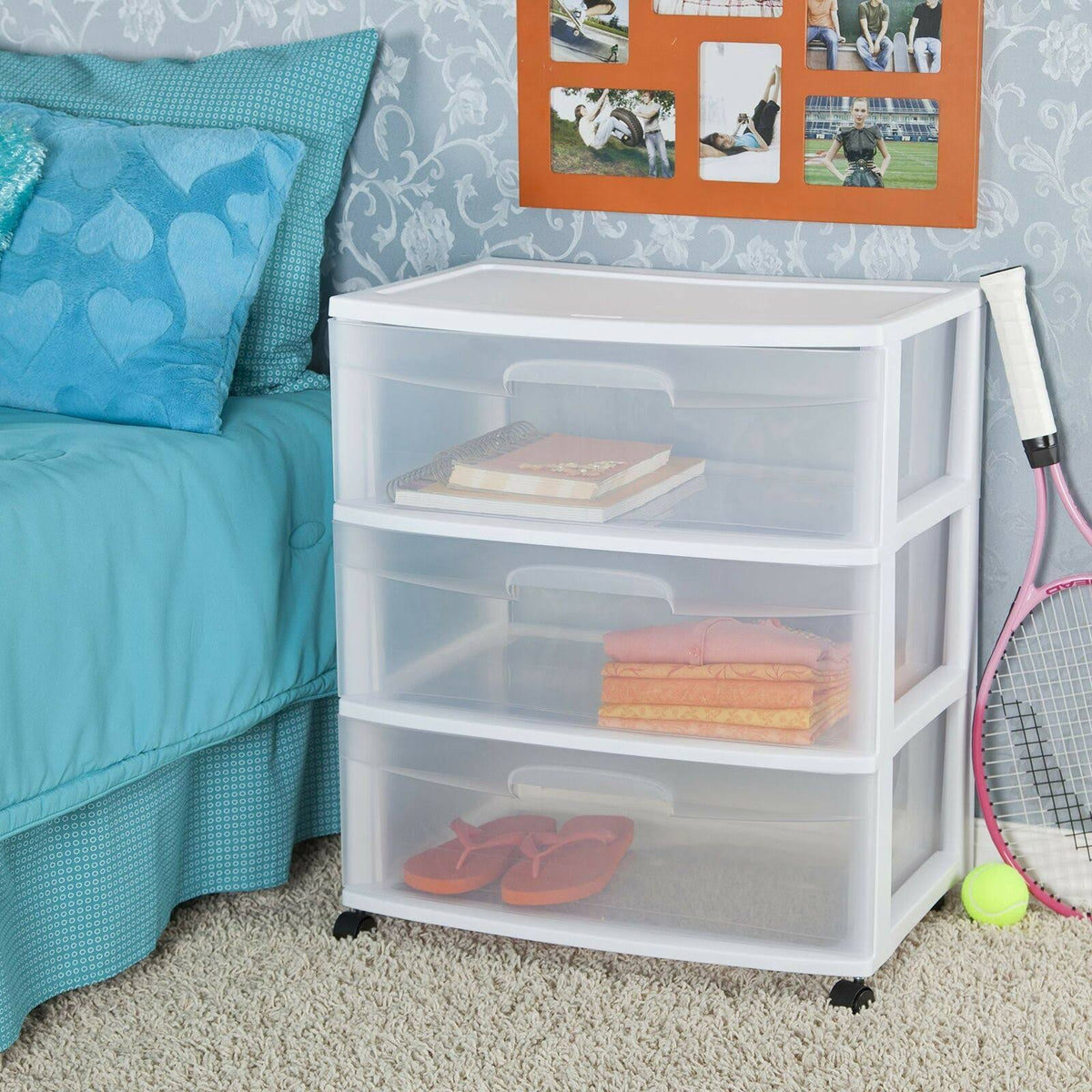 Wide 3 Drawer Cart H881554