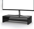 2 Tiers Wood Monitor Stand Riser with Storage Organizer Q636