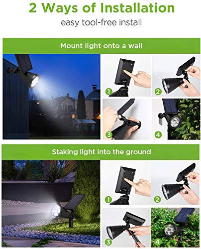Solar Lights 2-in-1 Waterproof Outdoor Landscape Lighting T16554
