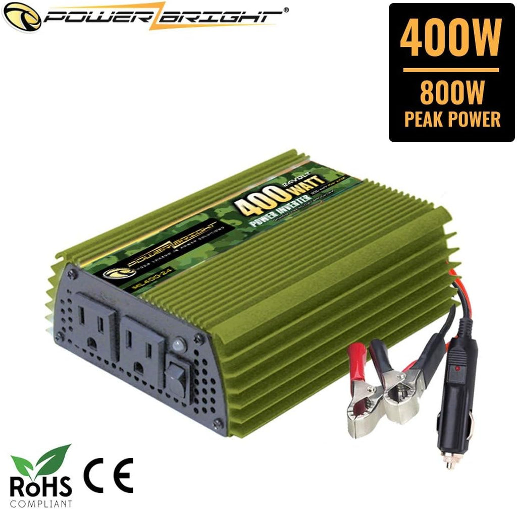 400 Watt DC 24V to 120V AC Modified Sine Wave Power Inverter U2954