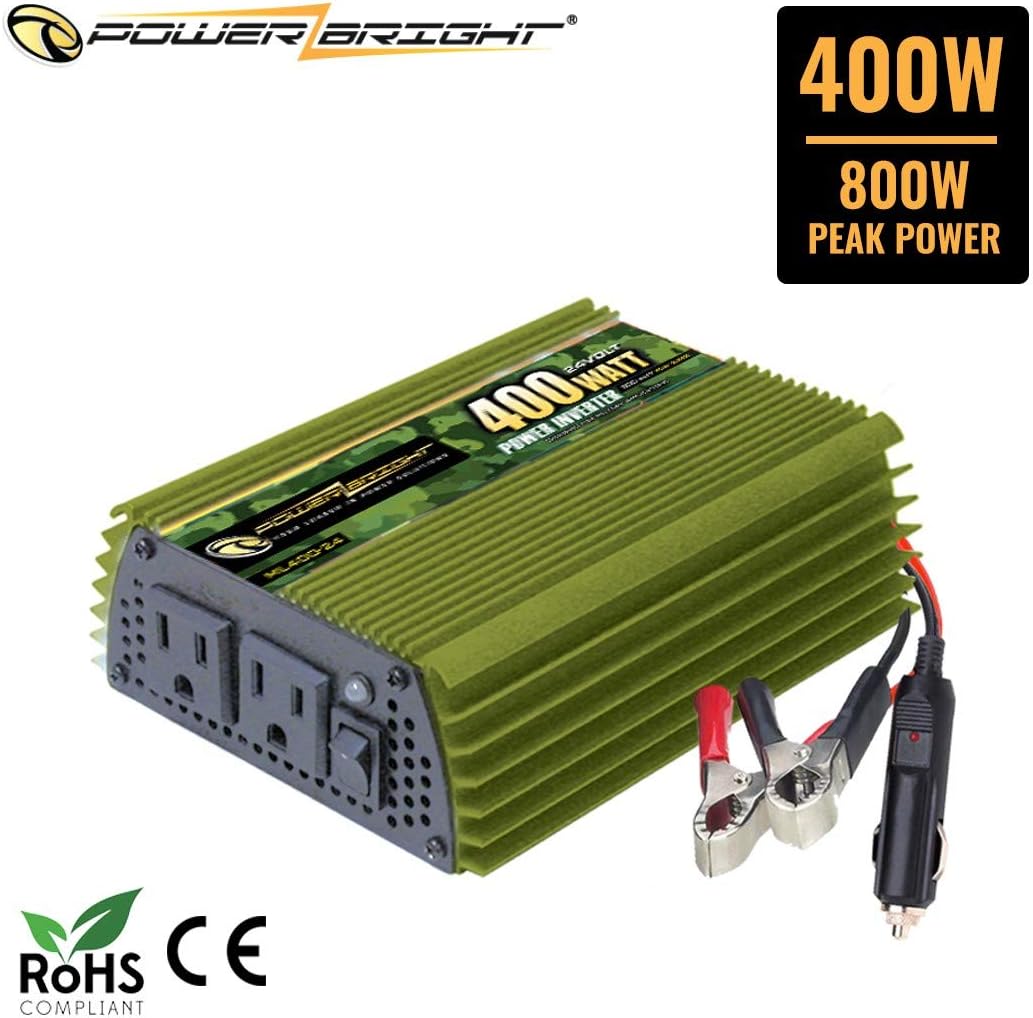 400 Watt DC 24V to 120V AC Modified Sine Wave Power Inverter U2954