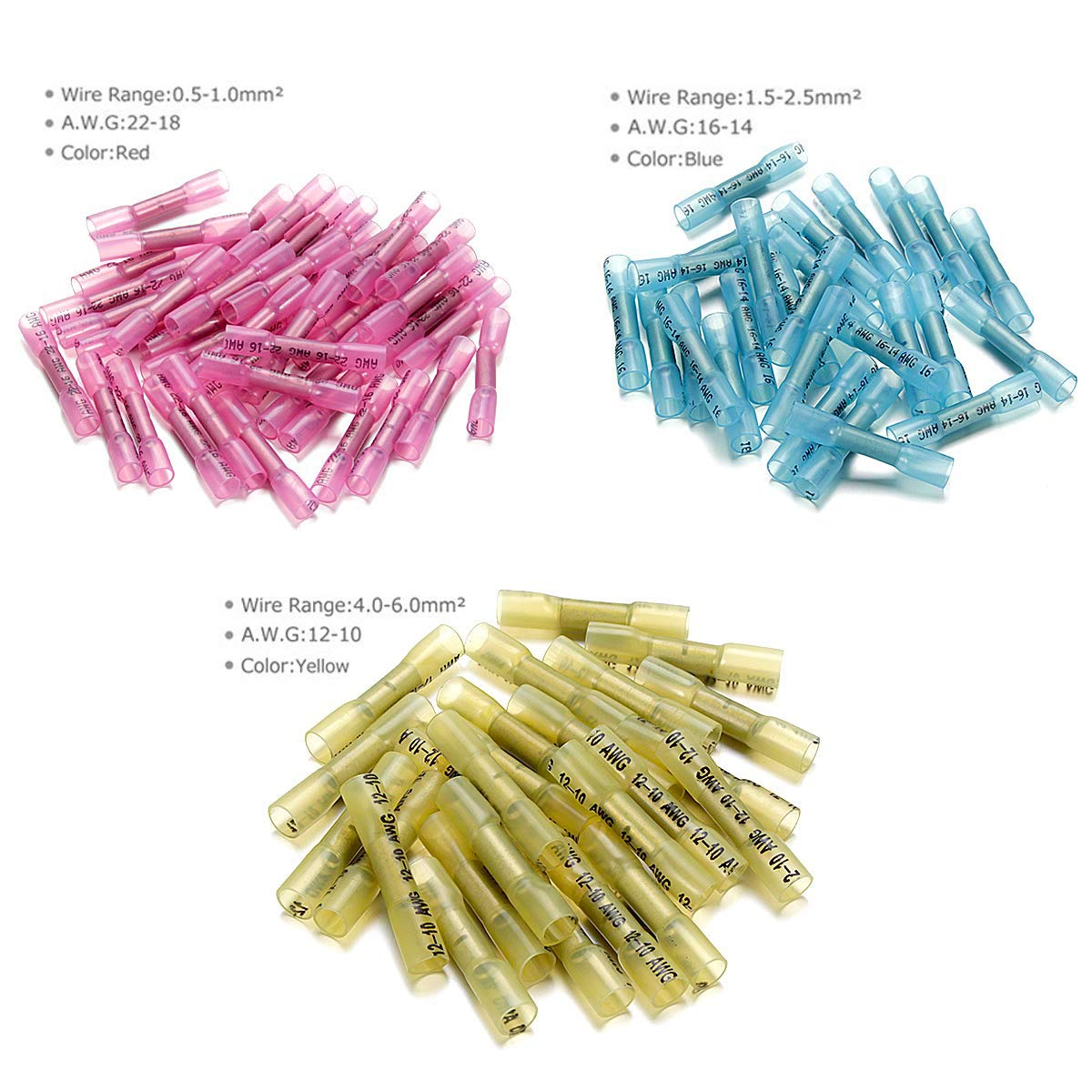 660 PCS Waterproof Insulated Heat Shrink Butt Connectors L1371