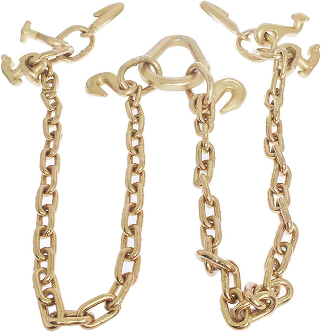 Grade 70 Tow Chain V-Bridle with Cluster Hooks H7297