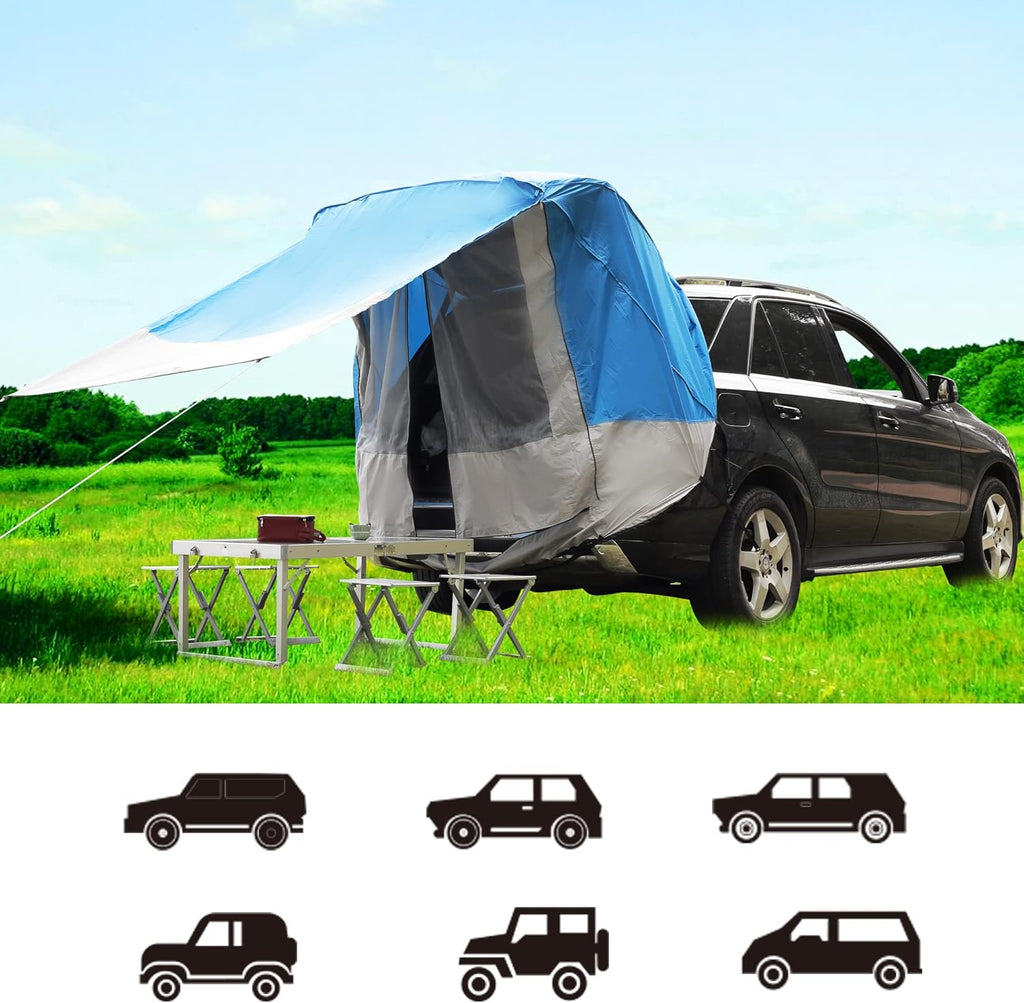 Car Awning SUV Shade Tent with Waterproof Storage Bag X606939
