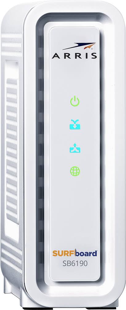 Docsis 3.0 Cable Modem, 1.4 Gbps White N816
