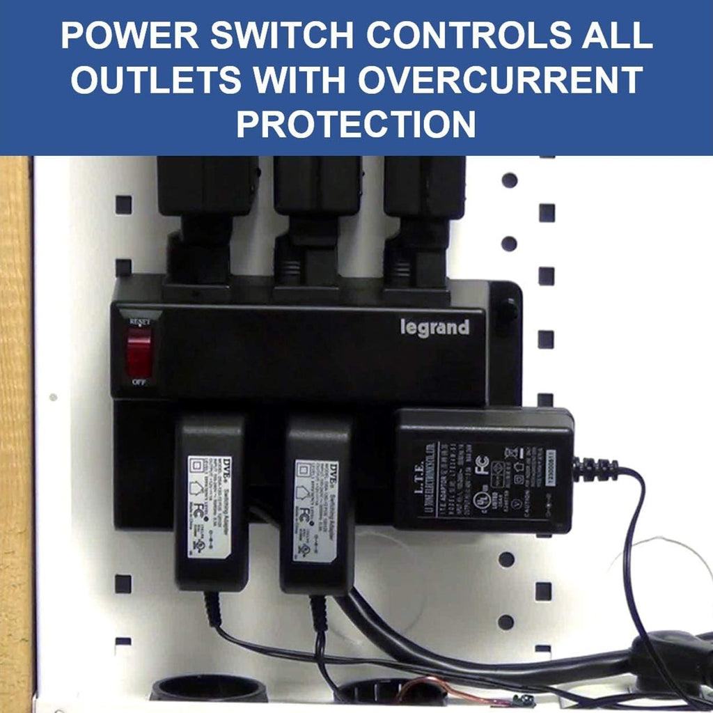 6 Outlets Half Width Power Strip M5706