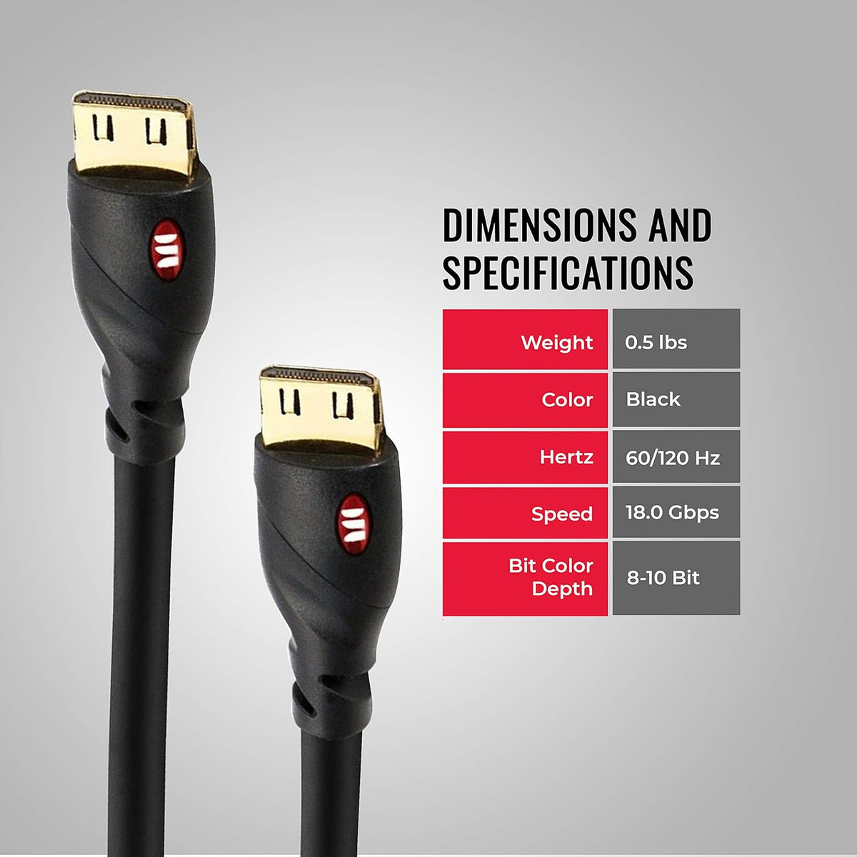 8ft 4k HDMI Cable Pack of 2 Q324978