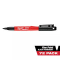 Black Fine Point Permanent Marker 72-Pack Y98379