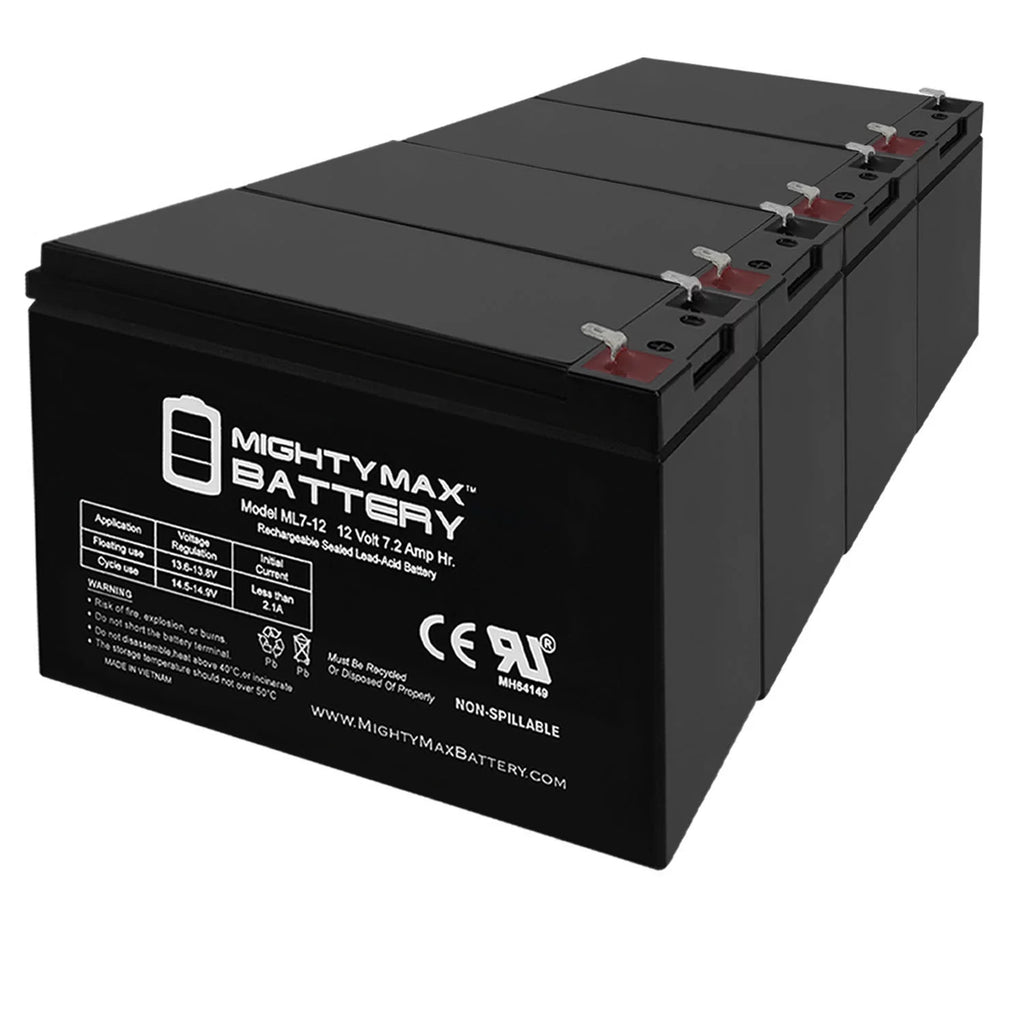 12 Volt 7ah Rechargeable Battery with F1 Terminals J819