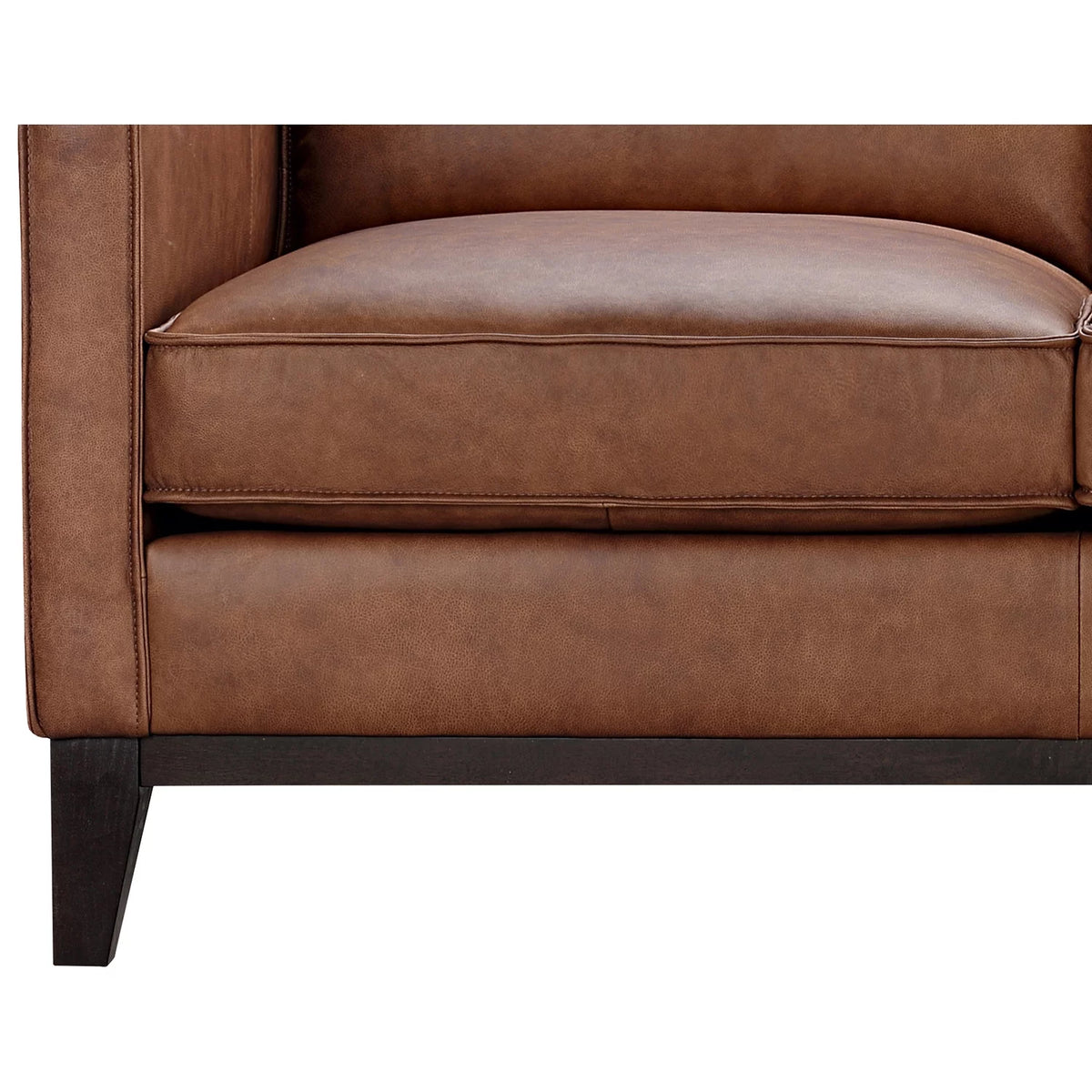 86" Brown Top Grain Leather Sofa U872613