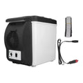6L Portable Mini Fridge Black White G381