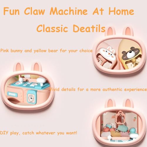 Mini Claw Machine Electronic Arcade Candy Grabber with Sound & 20 Mini Plush Toys K35482