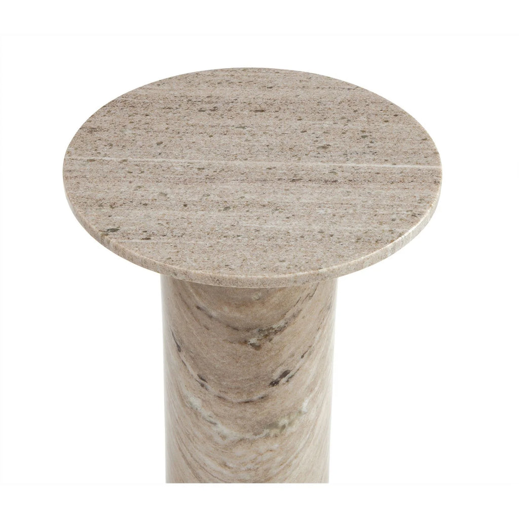 Gray Marble Accent Table S544