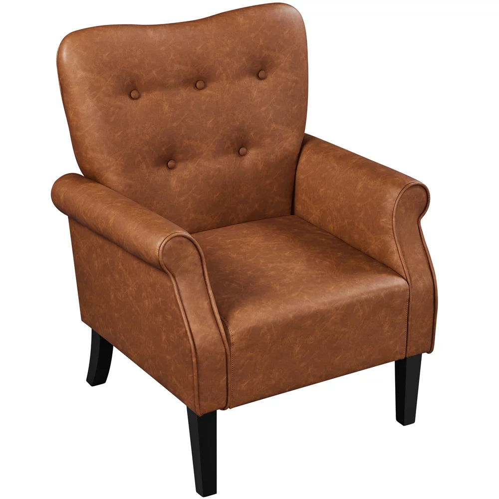 Set of 2 Faux Leather Accent Chair T5171