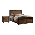 Antique Oak Solid Wood Bedroom Set Cal King S89537