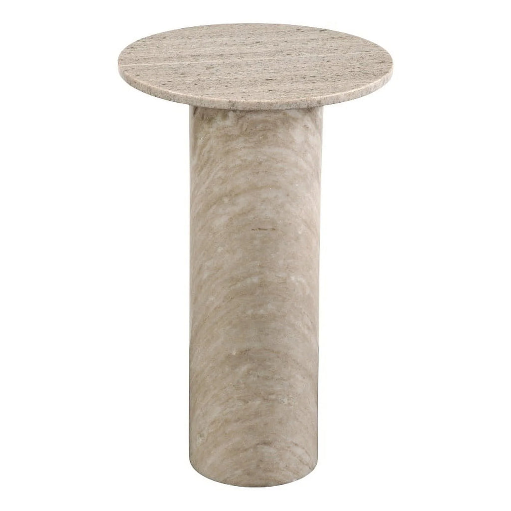 Gray Marble Accent Table S544