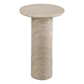 Gray Marble Accent Table S544