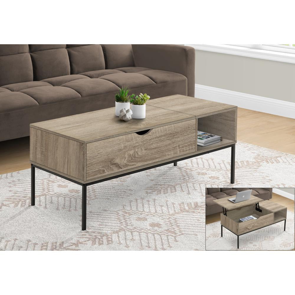 Dark Taupe Lift-top Coffee Table Y7401