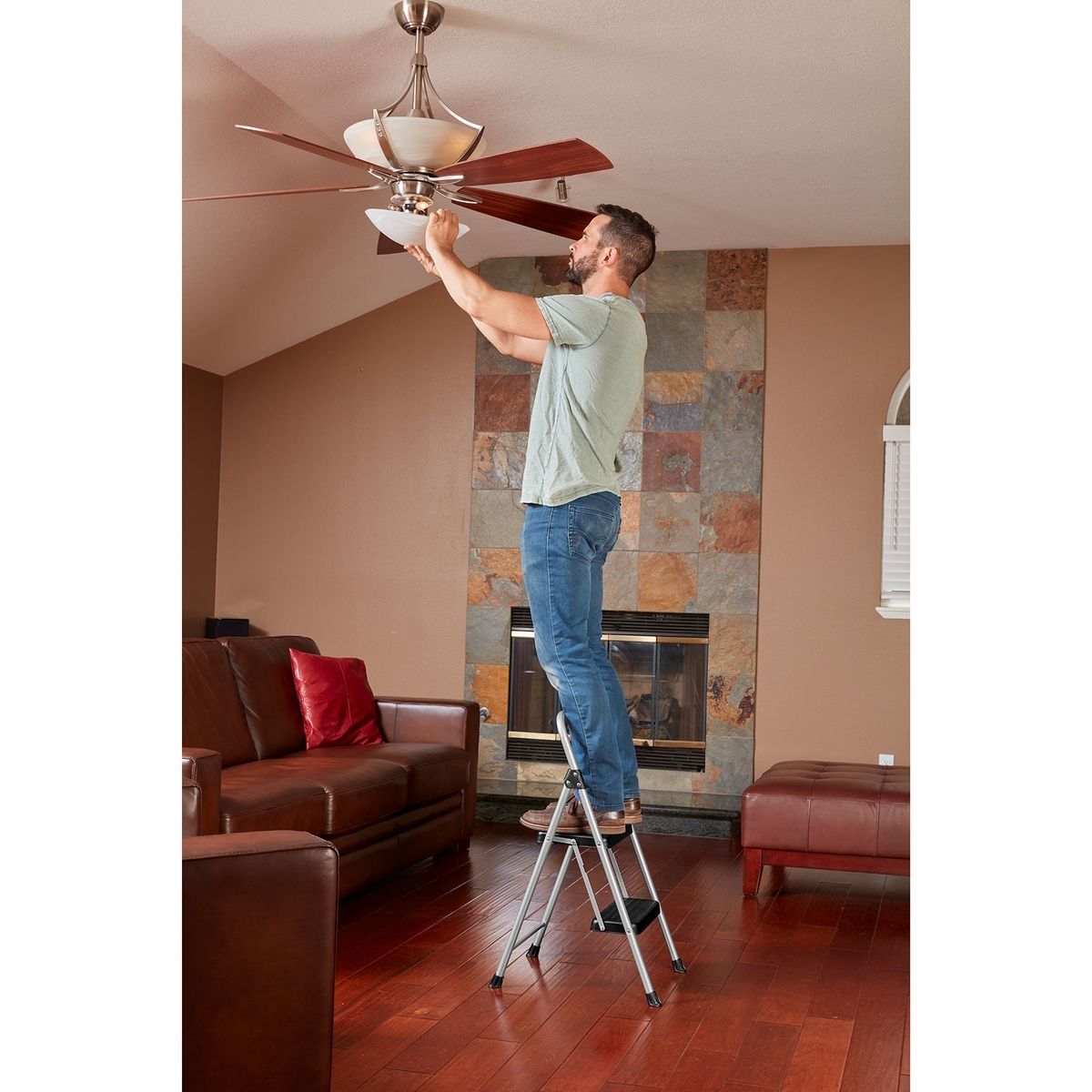 2-Step Steel Stool W7413