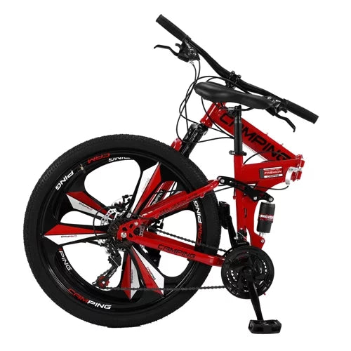 Folding Mountain Bike 21 Speed Black M8194