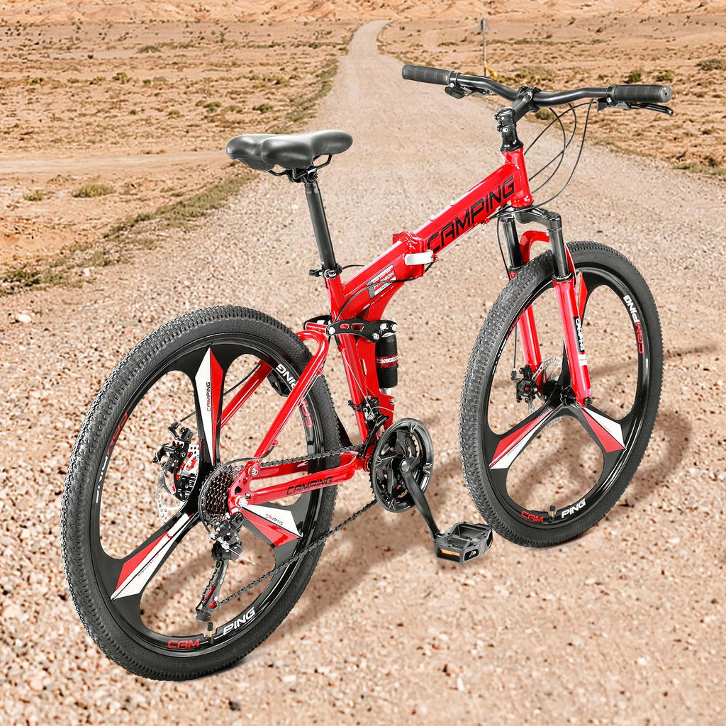 Folding Mountain Bike 21 Speed Black M8194