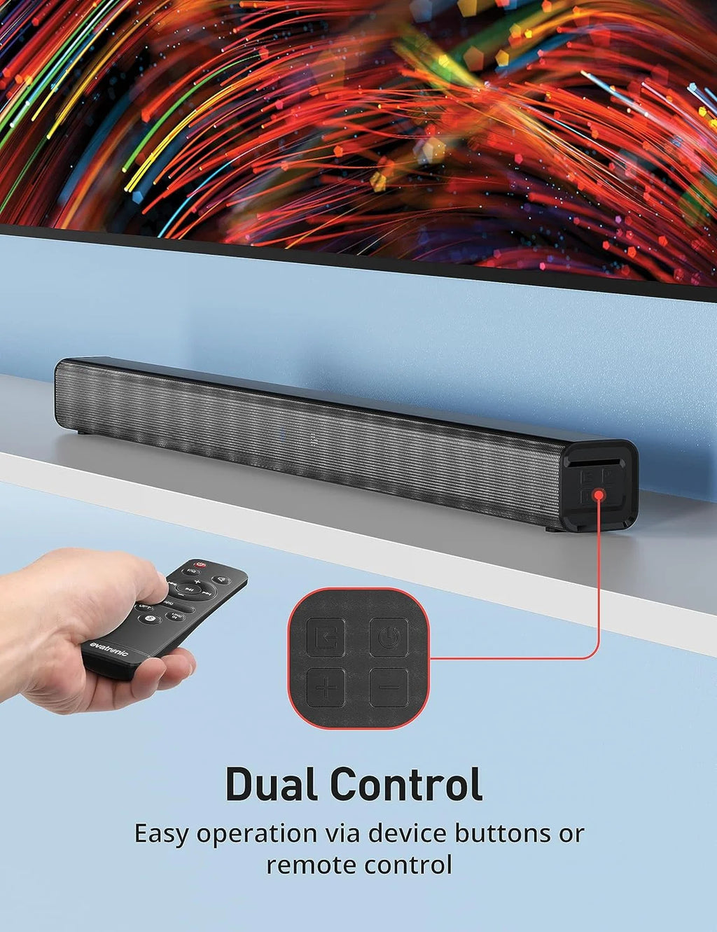 32-inch 50W Wireless Bluetooth Sound Bar J59452