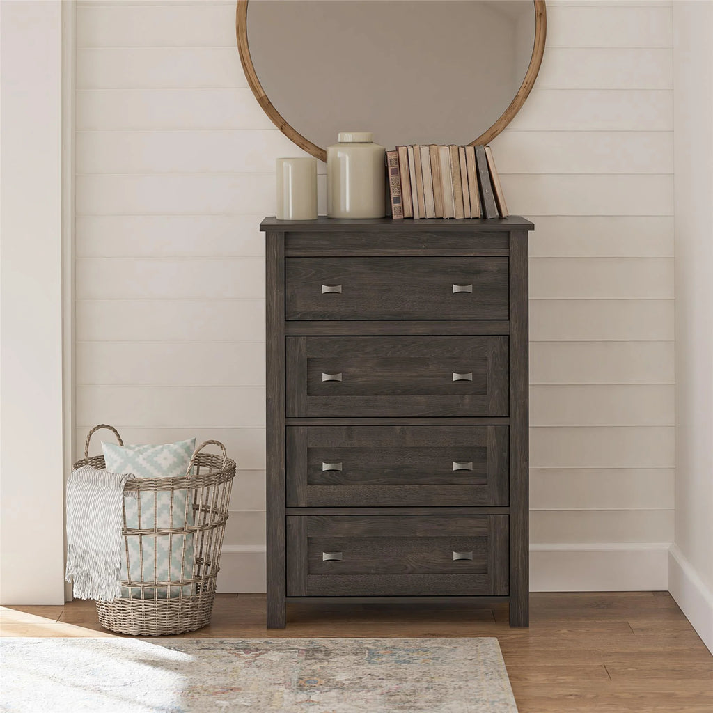 4 Drawer Weathered Oak Dresser C206
