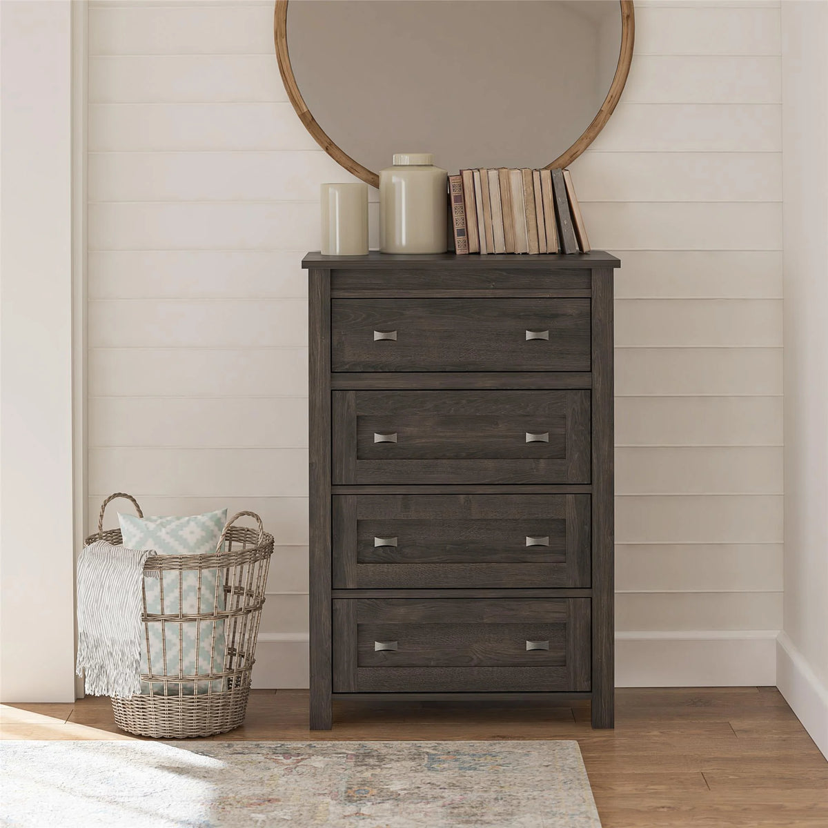 4 Drawer Weathered Oak Dresser C206