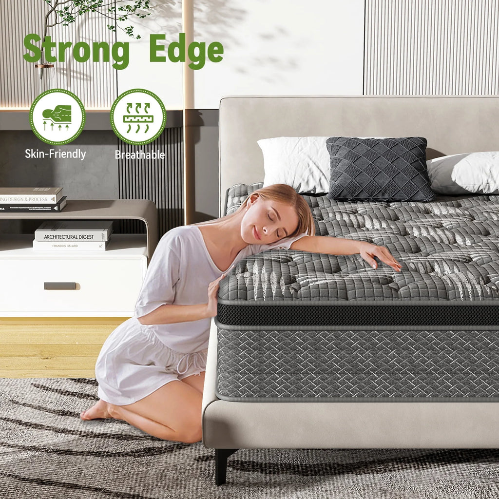 CertiPUR-US Certified Memory Foam Pocket Spring Hybrid Mattress W595