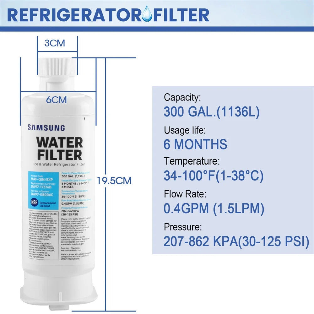 4 Pack Refrigerator Water Filter U91430