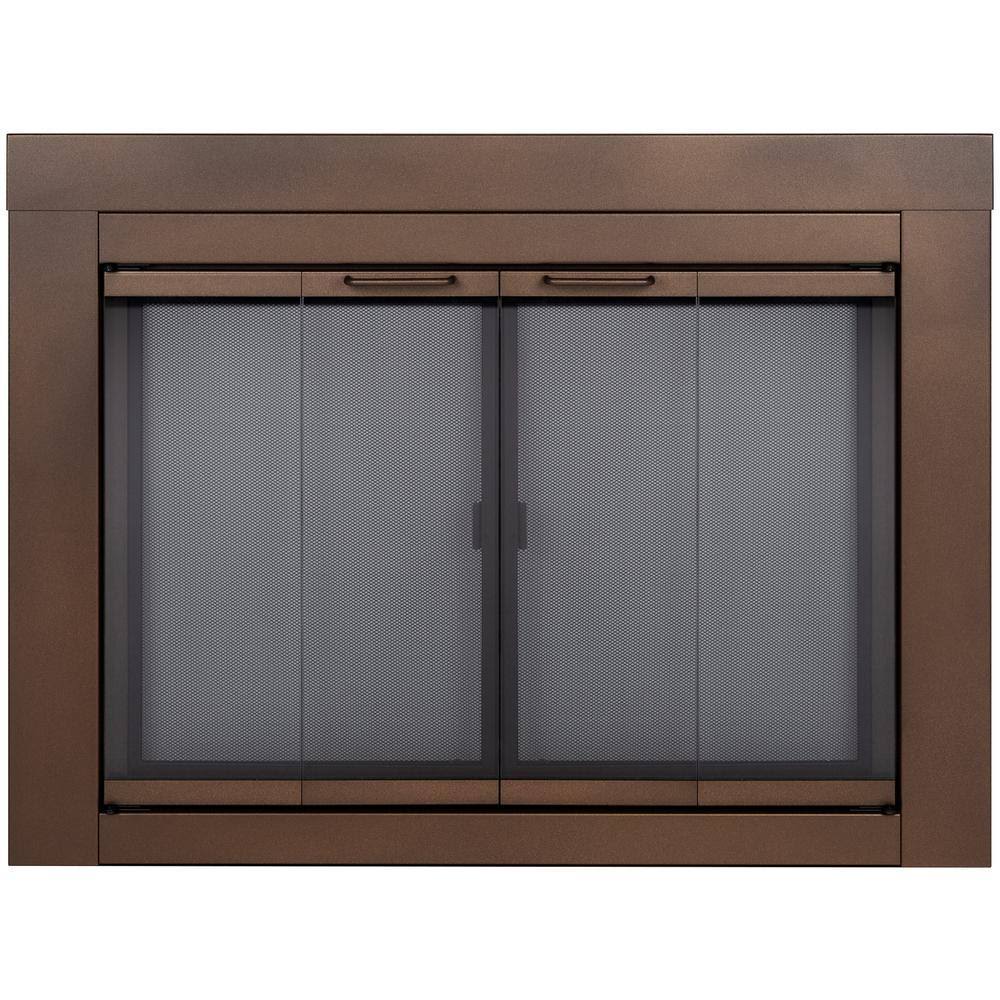 Small Glass Fireplace Doors A128