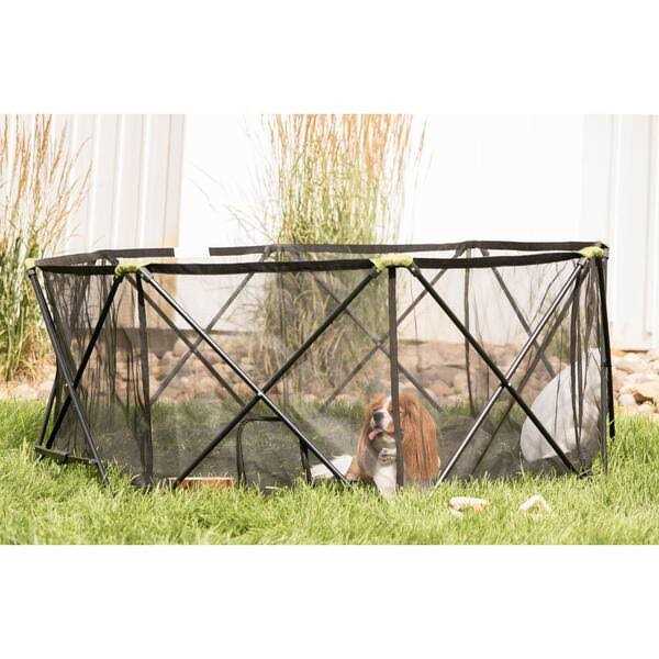 8 Panel Foldable Portable Steel Pet Play Pen R90488