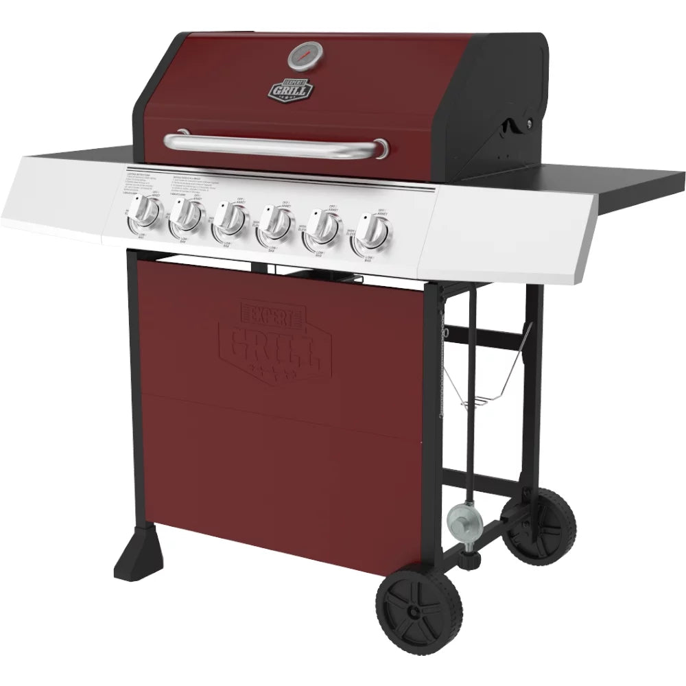 6 Burner Propane Gas Grill in Black G920