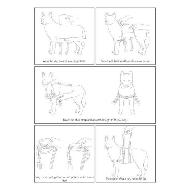 Veterinarian Approved Dog Sling Assist with Chest Strap R189648