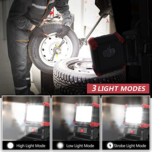 Rechargeable 2100LM COB Magnetic Work Light with Clamp T6957