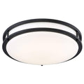 Flush Mount Matte Black T373