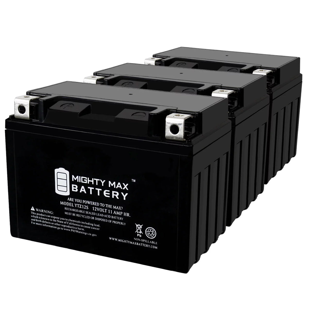 12 Volt 11 AH 210 CCA Rechargeable SLA AGM Motorcycle Battery W720