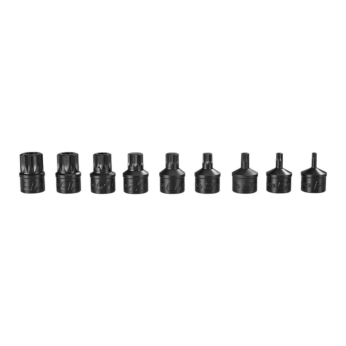 3/8 in. Drive Triple-Square Impact Bit Socket Set, 9-Piece D58107