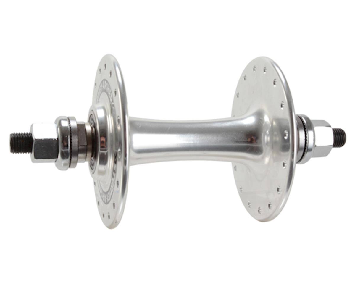 Track Front Hub 32H Silver Anodized T266